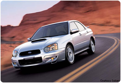 Stock image of a Subaru WRX